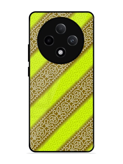 Golden Bandana Bliss Glossy Soft Edge Case for Oppo F27 (5G)
