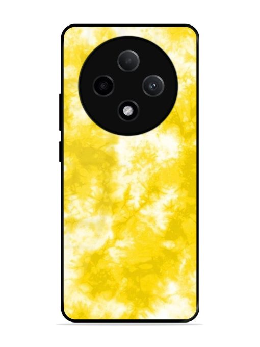 Golden Tie-Dye Twirl Glossy Soft Edge Case for Oppo F27 (5G)