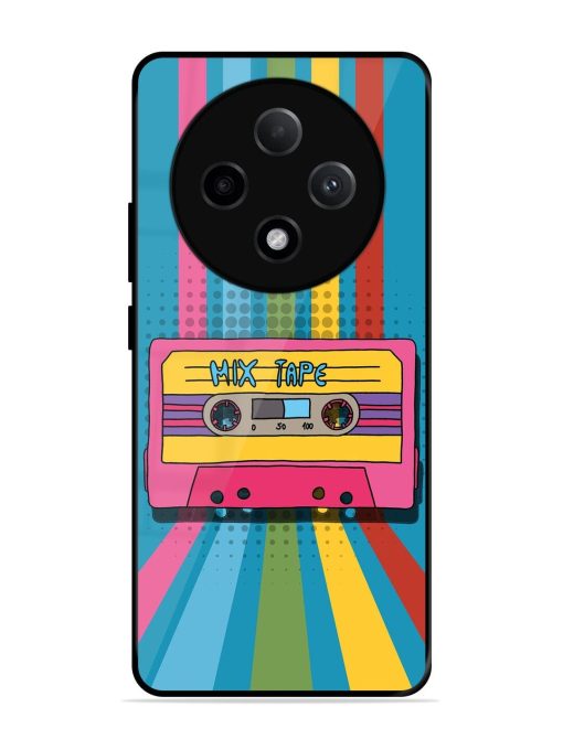 Retro Cassette Tapes Glossy Soft Edge Case for Oppo F27 (5G)