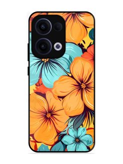 Tropical Bloom Glossy Soft Edge Case for Oppo Reno 13 (5G)