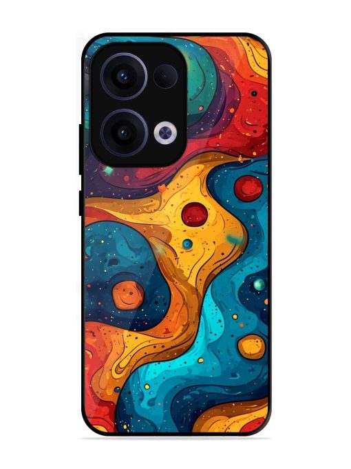 Cosmic Swirl Glossy Soft Edge Case for Oppo Reno 13 (5G)
