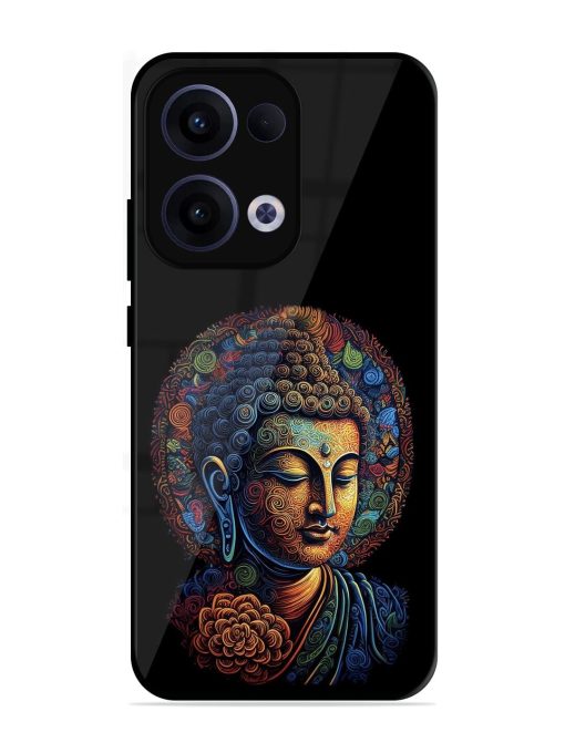 Stained Glass Serenity Glossy Soft Edge Case for Oppo Reno 13 (5G)