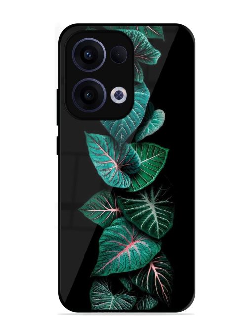 Emerald Elegance Glossy Soft Edge Case for Oppo Reno 13 (5G)