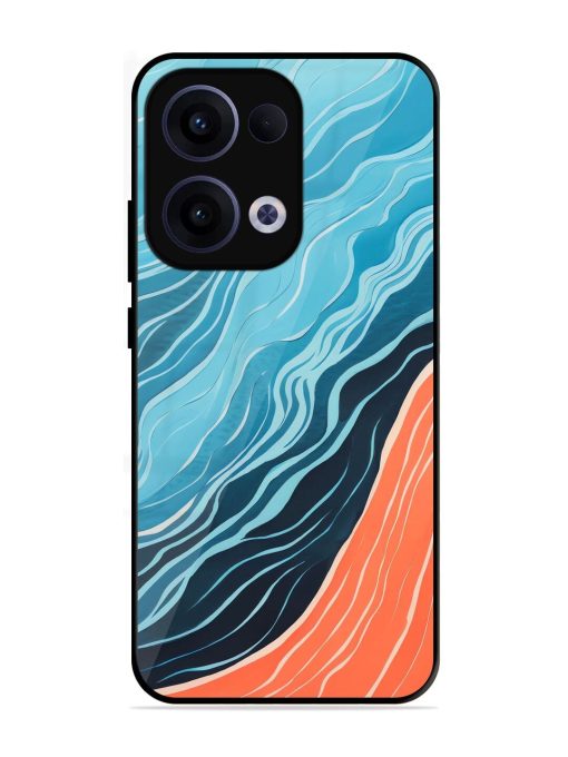 Oceanic Divide Glossy Soft Edge Case for Oppo Reno 13 (5G)