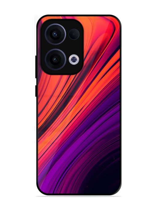Crimson Curls Glossy Soft Edge Case for Oppo Reno 13 (5G)