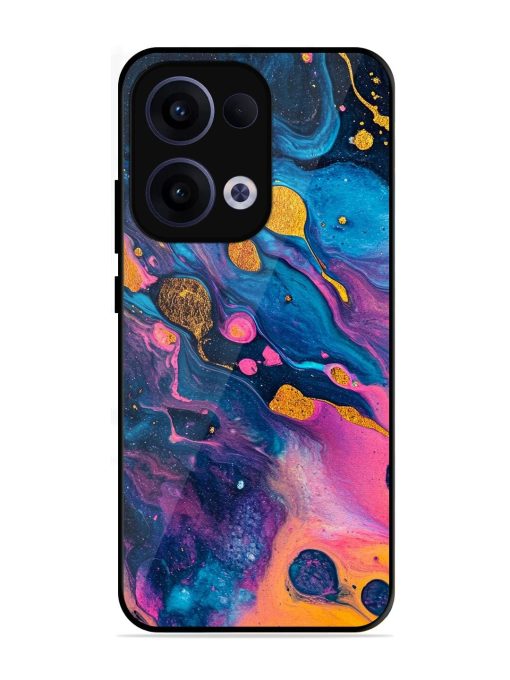 Cosmic Swirl Glossy Soft Edge Case for Oppo Reno 13 (5G)