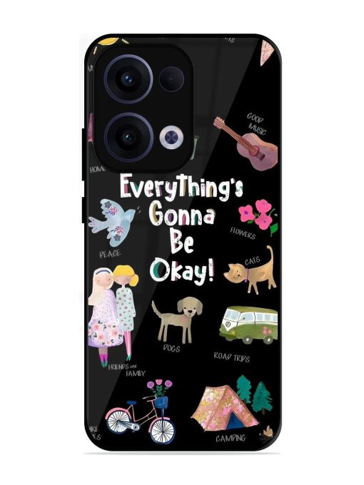 Everything'S Gonna Be Okay Glossy Soft Edge Case for Oppo Reno 13 (5G)