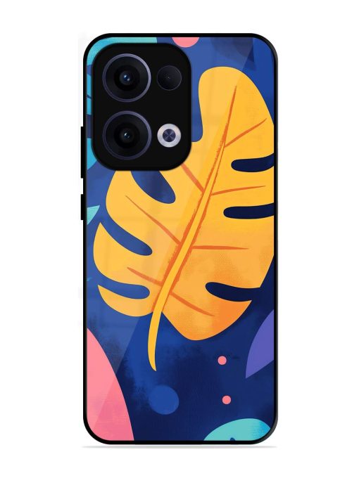 Tropical Tapestry Glossy Soft Edge Case for Oppo Reno 13 (5G)