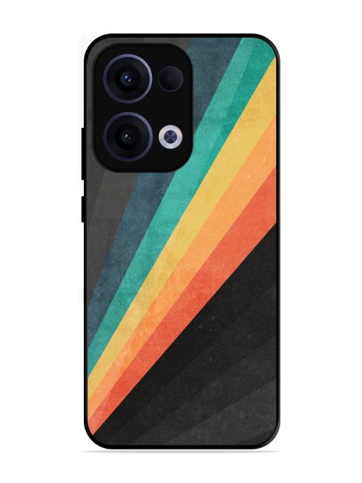 Retro Spectrum Glossy Soft Edge Case for Oppo Reno 13 (5G)