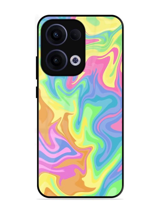 Whimsical Swirl Glossy Soft Edge Case for Oppo Reno 13 (5G)