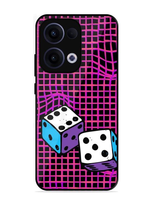 Glitched Dice Glossy Soft Edge Case for Oppo Reno 13 (5G)