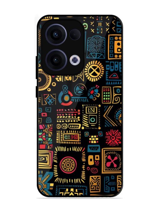 Tribal Tapestry Glossy Soft Edge Case for Oppo Reno 13 (5G)