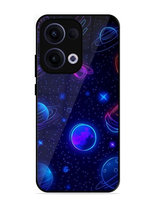 Neon Cosmos Glossy Soft Edge Case for Oppo Reno 13 (5G)