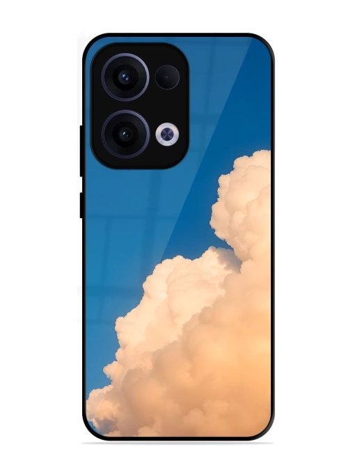 Golden Cloudscape Glossy Soft Edge Case for Oppo Reno 13 (5G)