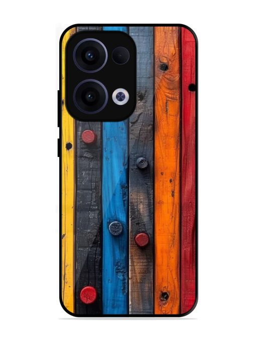 Rainbow Plank Glossy Soft Edge Case for Oppo Reno 13 (5G)