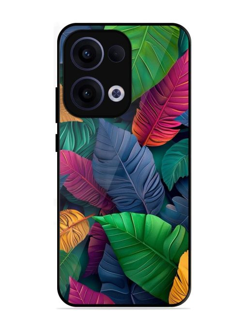 Tropical Tapestry Glossy Soft Edge Case for Oppo Reno 13 (5G)
