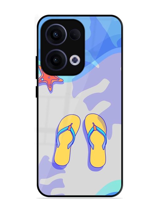 Sandy Toes And Salty Seas Glossy Soft Edge Case for Oppo Reno 13 (5G)