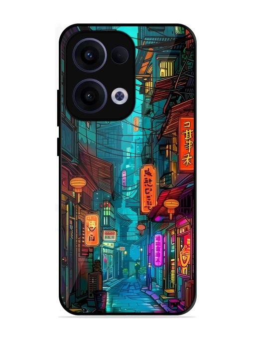 Neon Nightscape Glossy Soft Edge Case for Oppo Reno 13 (5G)