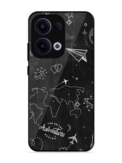 Wanderlust Sketchbook Glossy Soft Edge Case for Oppo Reno 13 (5G)
