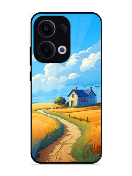 Countryside Cottage Glossy Soft Edge Case for Oppo Reno 13 (5G)