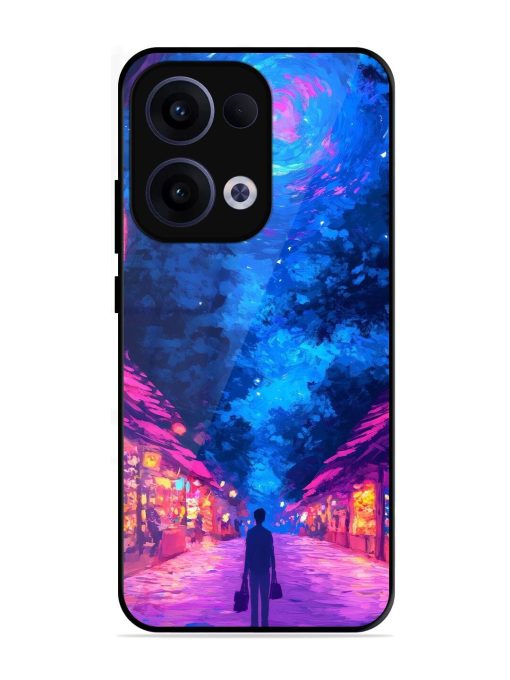 Neon Nightscape Glossy Soft Edge Case for Oppo Reno 13 (5G)