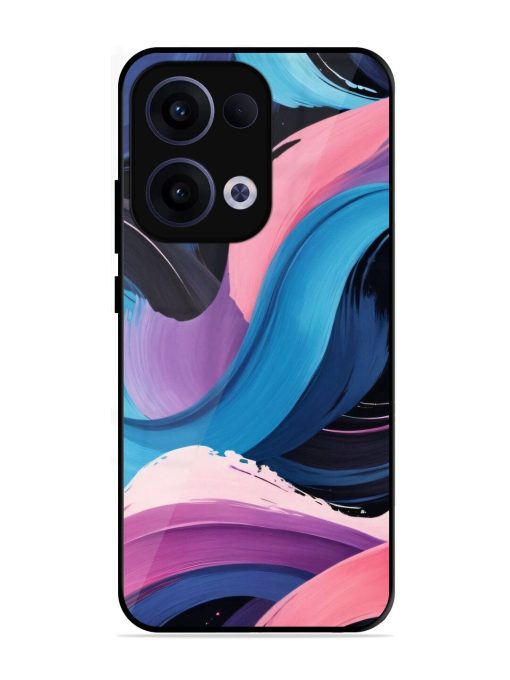 Whimsical Waves Glossy Soft Edge Case for Oppo Reno 13 (5G)