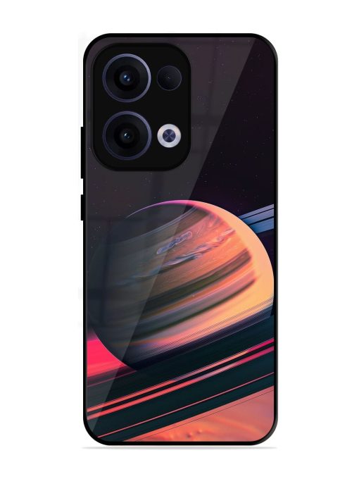 Neon Saturn Glossy Soft Edge Case for Oppo Reno 13 (5G)