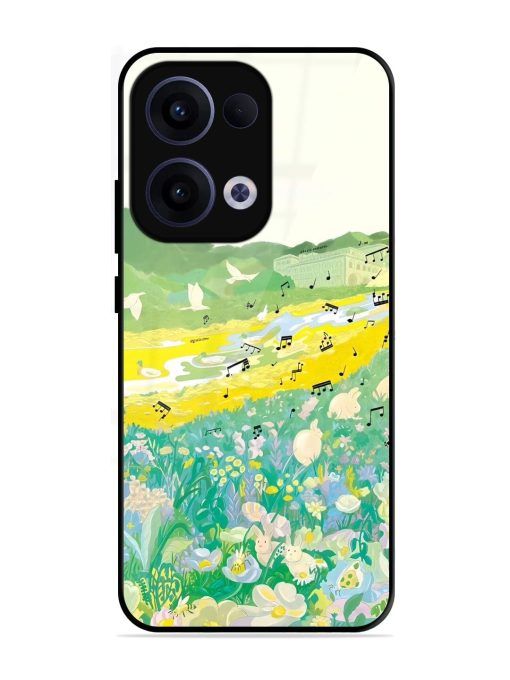 Melody In Bloom Glossy Soft Edge Case for Oppo Reno 13 (5G)