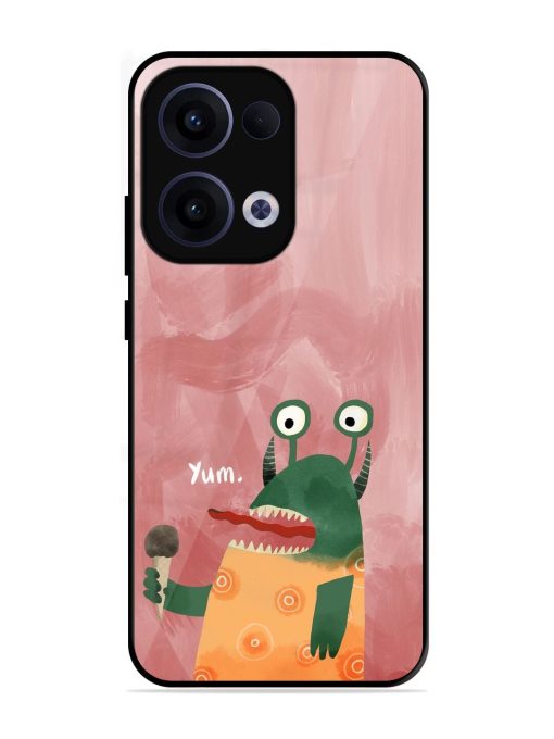 Hungry Monster Glossy Soft Edge Case for Oppo Reno 13 (5G)