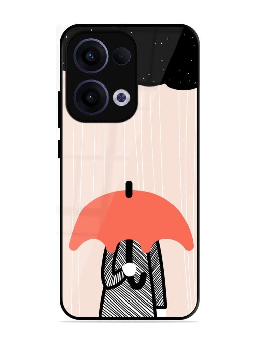 Stormy Weather, Shielded Soul Glossy Soft Edge Case for Oppo Reno 13 (5G)