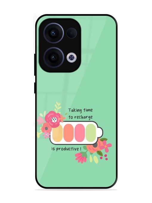 Recharge And Bloom Glossy Soft Edge Case for Oppo Reno 13 (5G)