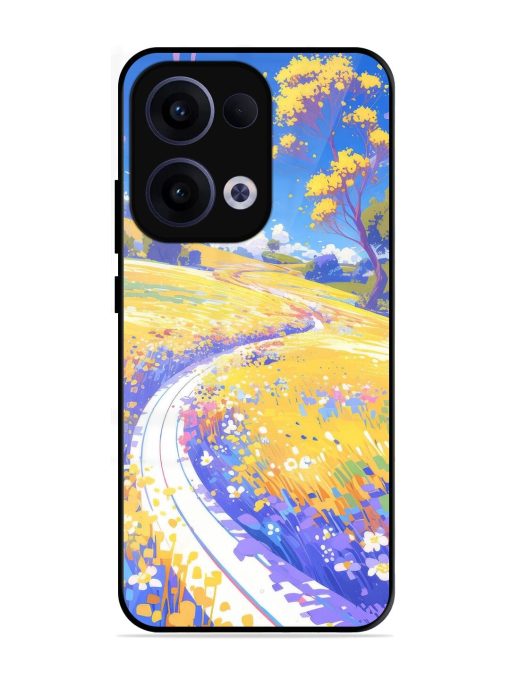 Vibrant Spring Meadow Glossy Soft Edge Case for Oppo Reno 13 (5G)