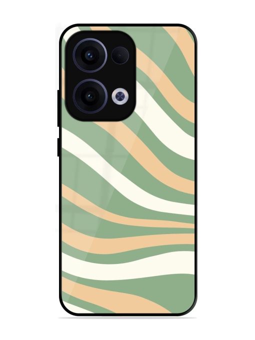 Wavy Pastel Paradise Glossy Soft Edge Case for Oppo Reno 13 (5G)