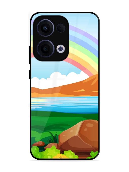 Rainbow Over The Lake Glossy Soft Edge Case for Oppo Reno 13 (5G)