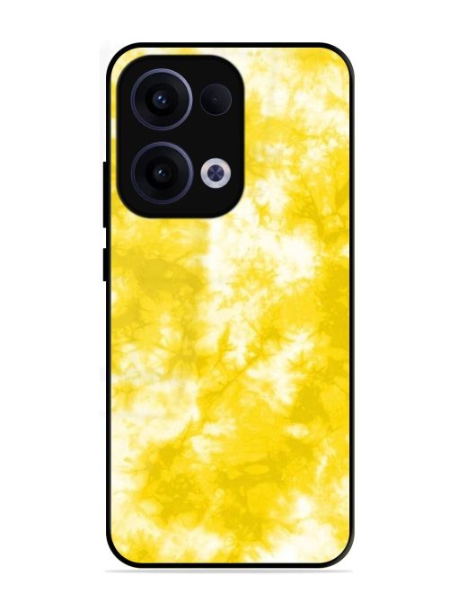 Golden Tie-Dye Twirl Glossy Soft Edge Case for Oppo Reno 13 (5G)