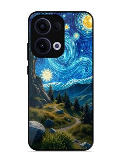 Starry Night In The Shire Glossy Soft Edge Case for Oppo Reno 13 (5G)