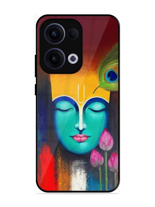 Divine Tranquility: The Face Of Krishna Glossy Soft Edge Case for Oppo Reno 13 (5G)