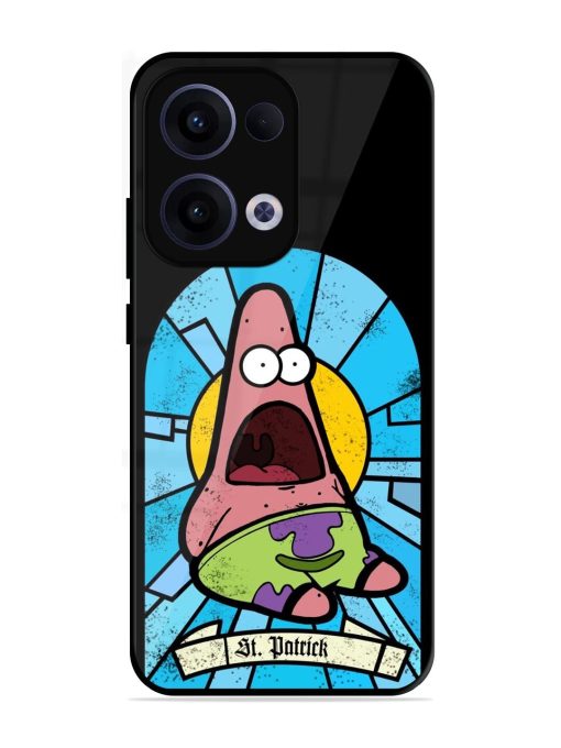 St. Patrick'S Day Stained Glass Patrick Star Glossy Soft Edge Case for Oppo Reno 13 (5G)