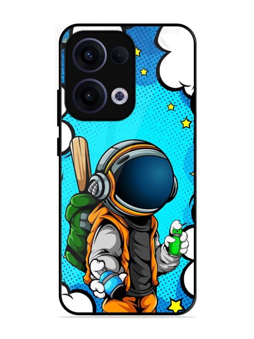 Space Graffiti Artist Glossy Soft Edge Case for Oppo Reno 13 (5G)