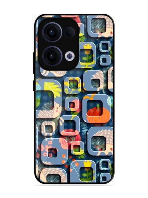 Hedgehog Hideout Glossy Soft Edge Case for Oppo Reno 13 (5G)