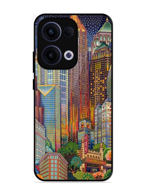Neon Nightscape Glossy Soft Edge Case for Oppo Reno 13 (5G)