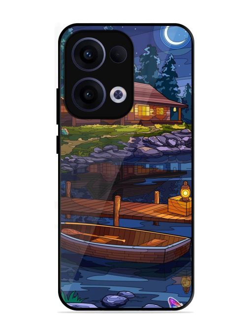 Moonlit Serenity Glossy Soft Edge Case for Oppo Reno 13 (5G)