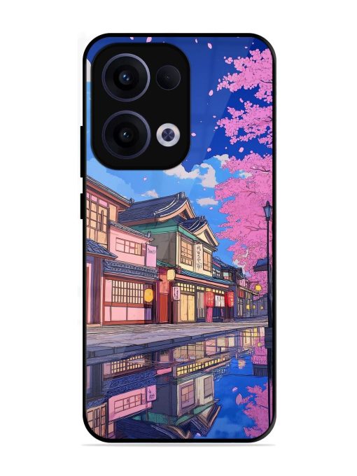 Tranquil Reflections Glossy Soft Edge Case for Oppo Reno 13 (5G)