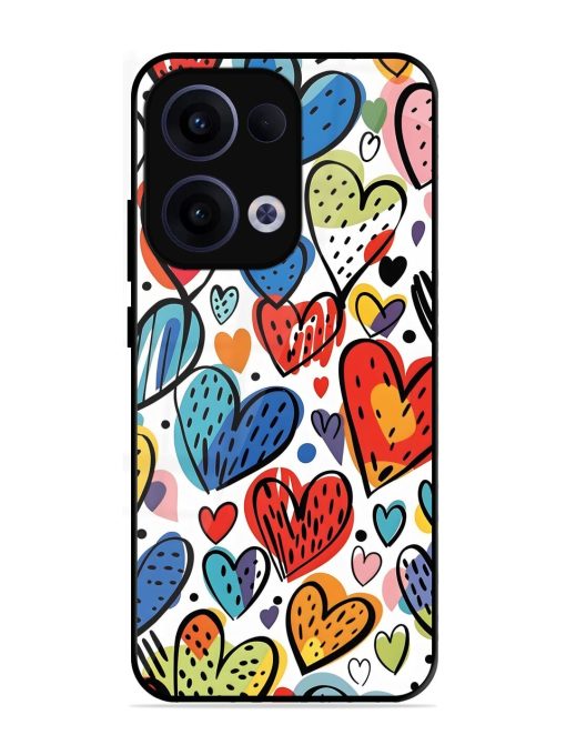 Heartfelt Harmony Glossy Soft Edge Case for Oppo Reno 13 (5G)