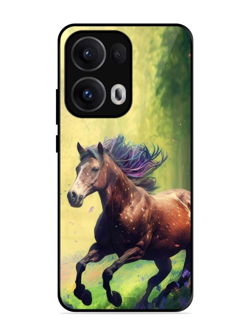 Enchanted Gallop Glossy Soft Edge Case for Oppo Reno 13 Pro (5G)