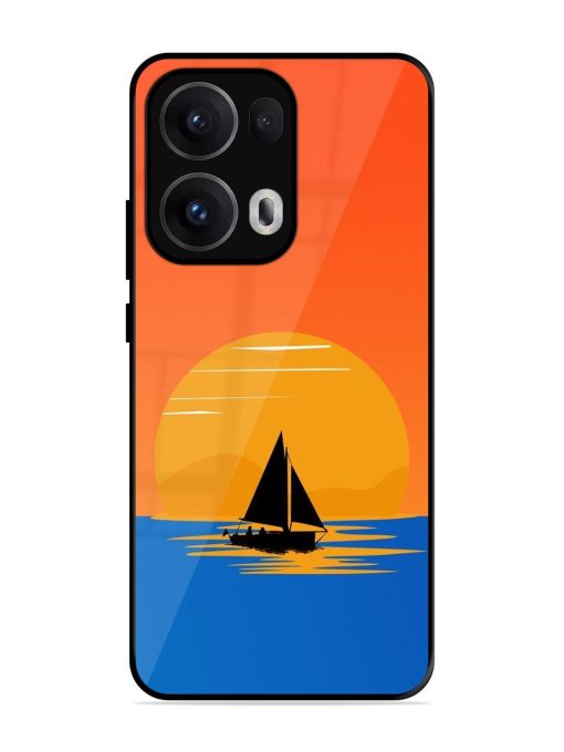 Sunset Sail Glossy Soft Edge Case for Oppo Reno 13 Pro (5G)