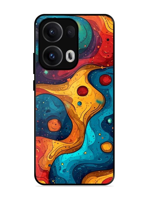 Cosmic Swirl Glossy Soft Edge Case for Oppo Reno 13 Pro (5G)