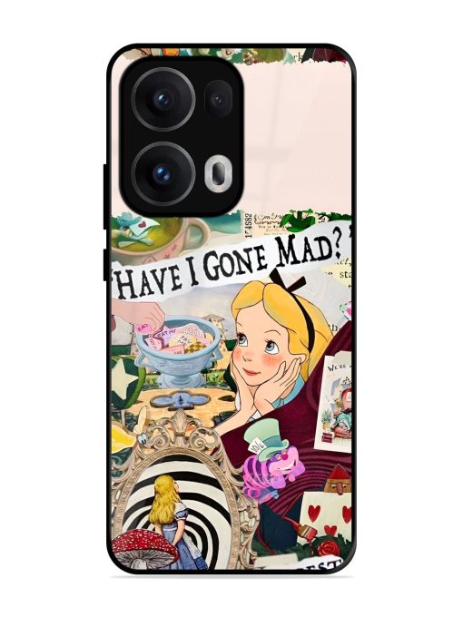 Mad Hatter'S Collage Glossy Soft Edge Case for Oppo Reno 13 Pro (5G)