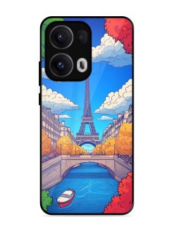 Parisian Panorama Glossy Soft Edge Case for Oppo Reno 13 Pro (5G)