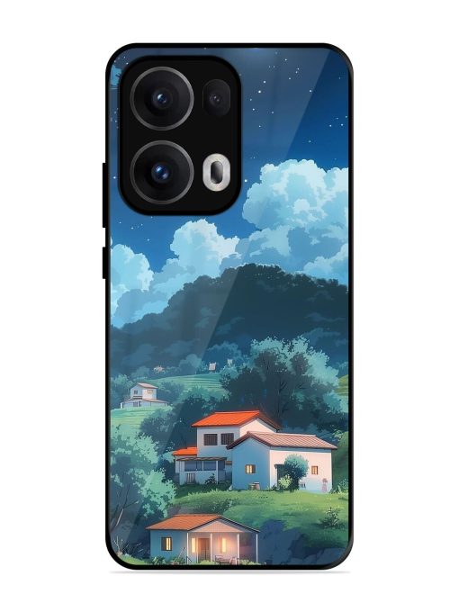 Peaceful Nightscape Glossy Soft Edge Case for Oppo Reno 13 Pro (5G)